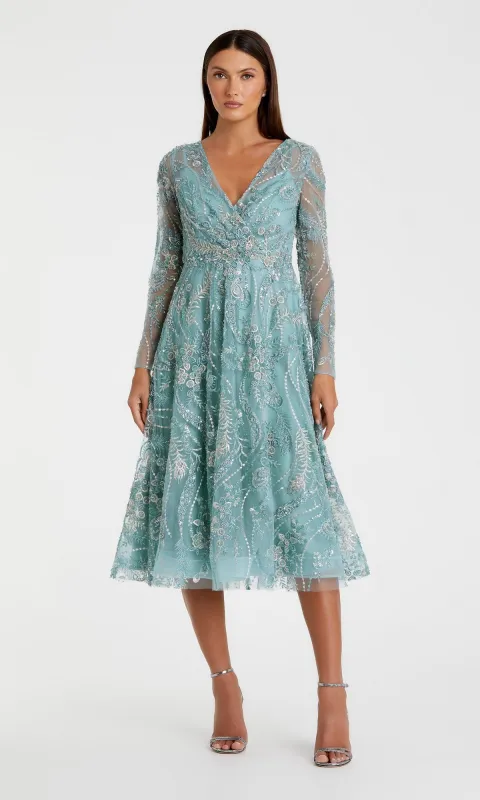 Midi Party Dress: Mac Duggal 68915 made by Mac Duggal