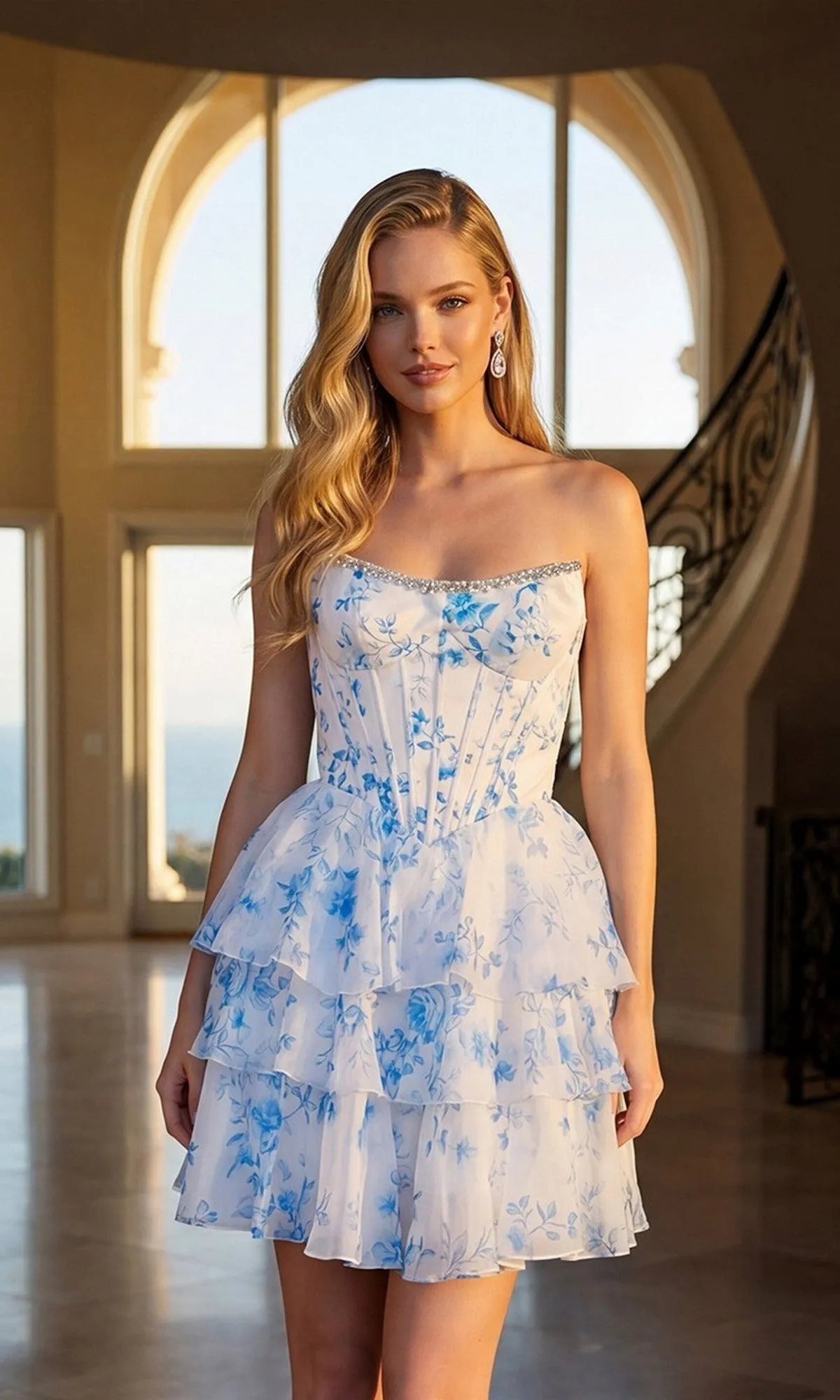 Short Homecoming Dress: Juliet JT7138S sold by PromGirl