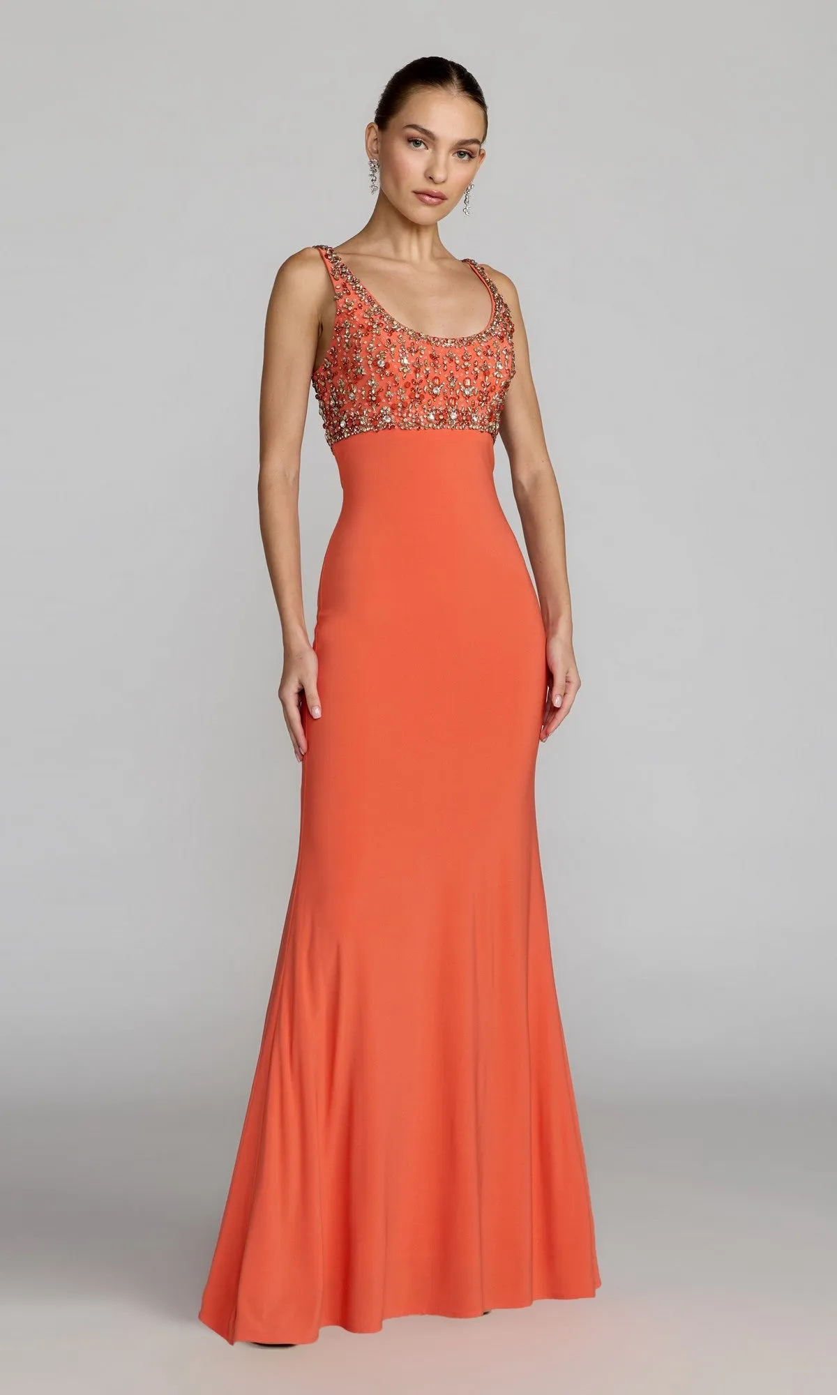 Empire-Waist Long Formal Dress: Mac Duggal 2253 sold by PromGirl product image thumbnail 3