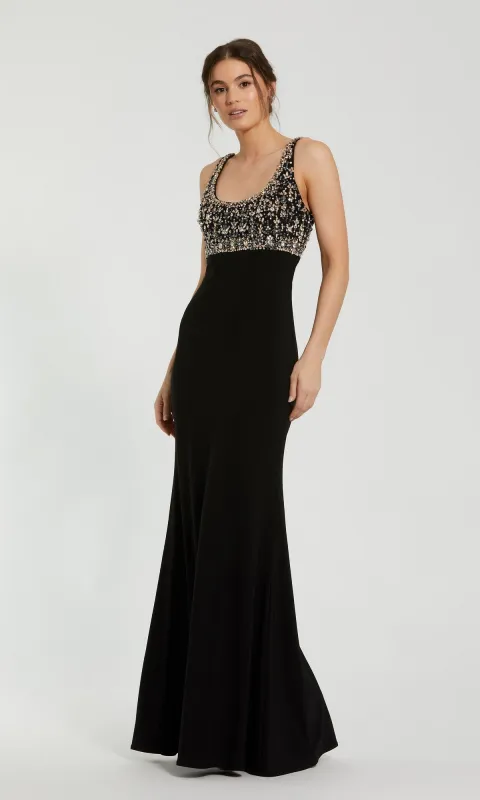 Empire-Waist Long Formal Dress: Mac Duggal 2253 made by Mac Duggal