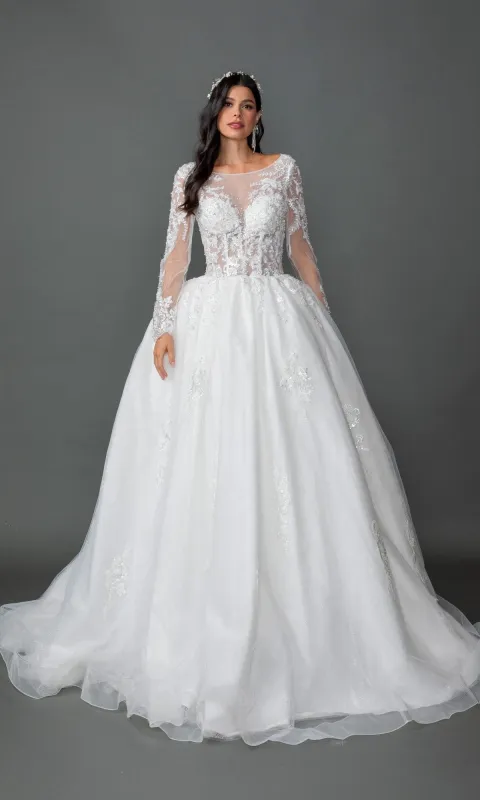 Long Wedding Dress: Dancing Queen 0325 made by Dancing Queen