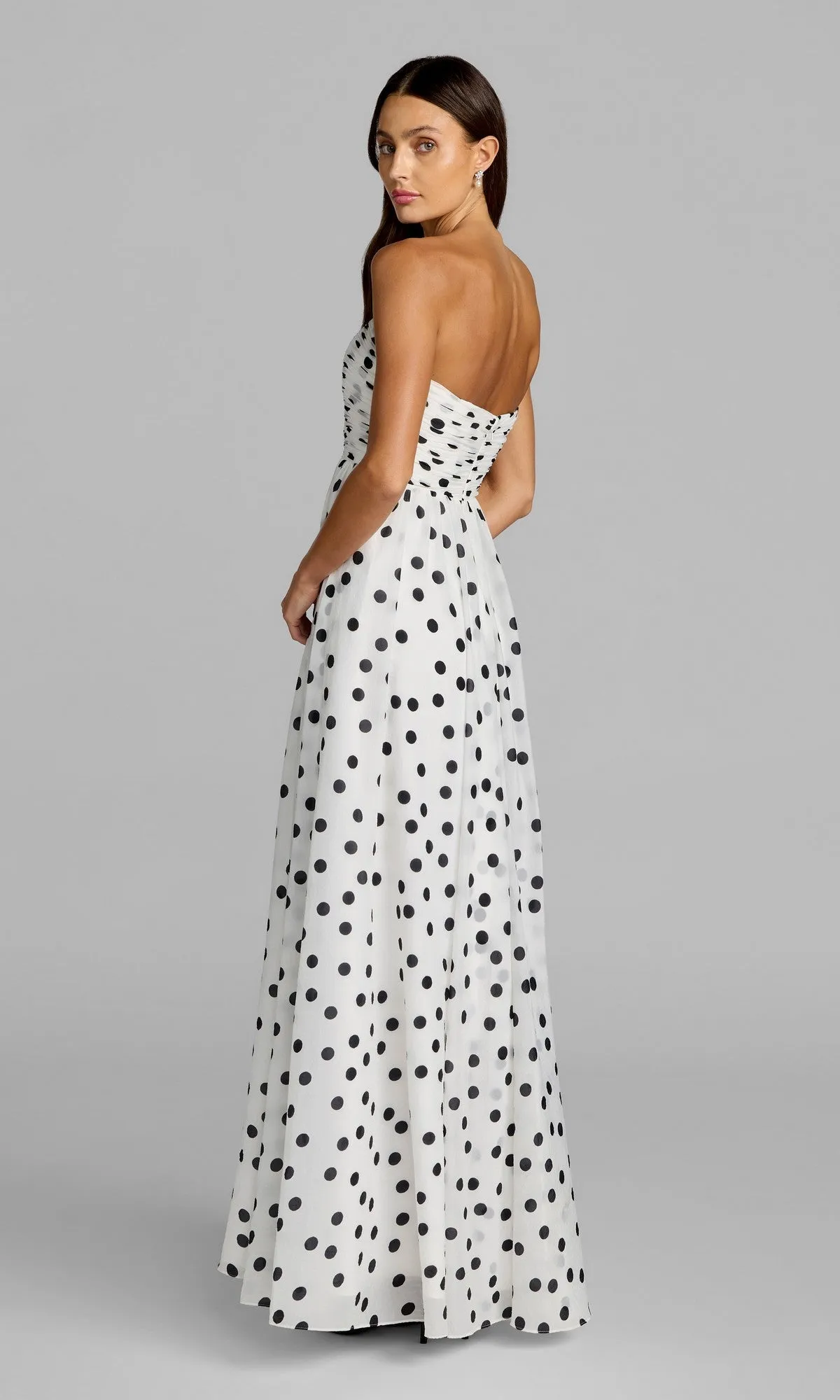 Strapless Polka Dot Formal Dress: Mac Duggal 56248 sold by PromGirl product image thumbnail 2