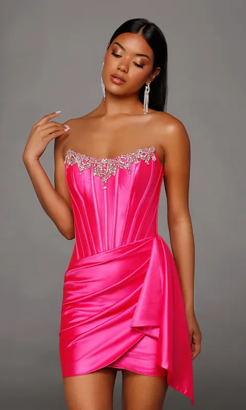 Short Homecoming Dress: Alyce 40207 made by Alyce Paris