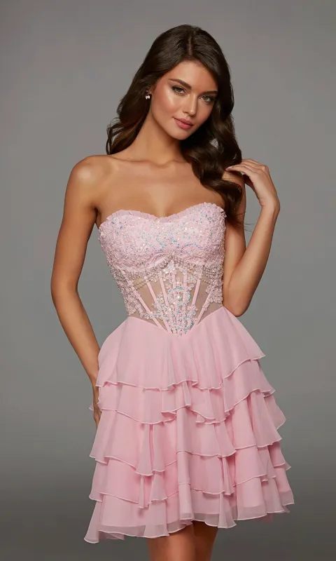 Short Homecoming Dress: Alyce 30104 made by Alyce Paris