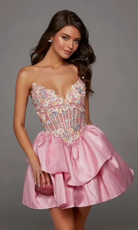 Short Homecoming Dress: Alyce 30114 made by Alyce Paris