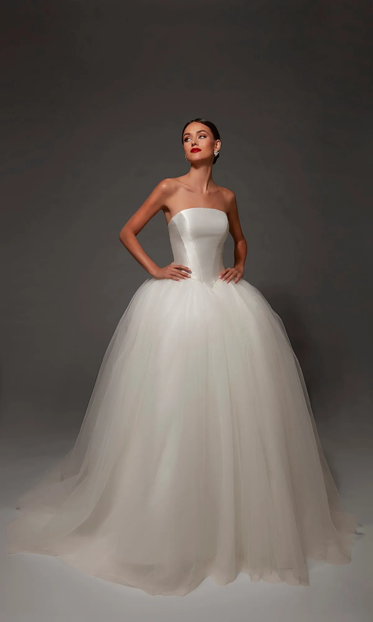 Long Wedding Dress: Alyce 7182 sold by PromGirl product image thumbnail 3