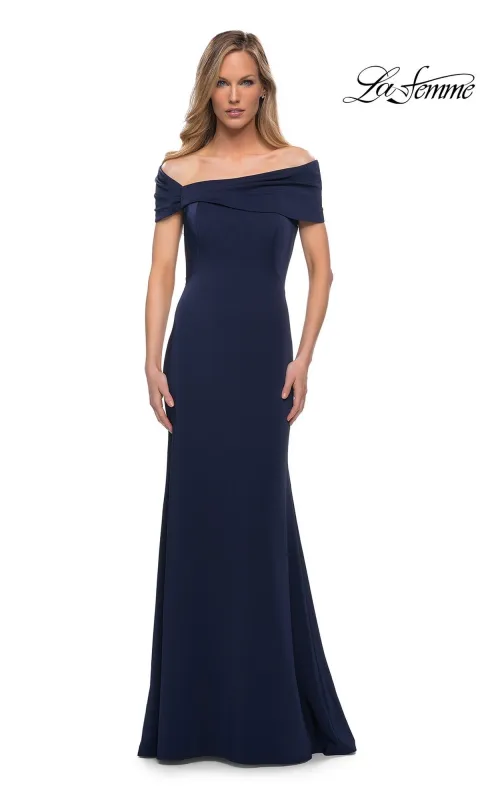 Long Off-Shoulder Formal Dress: La Femme 29537 made by La Femme
