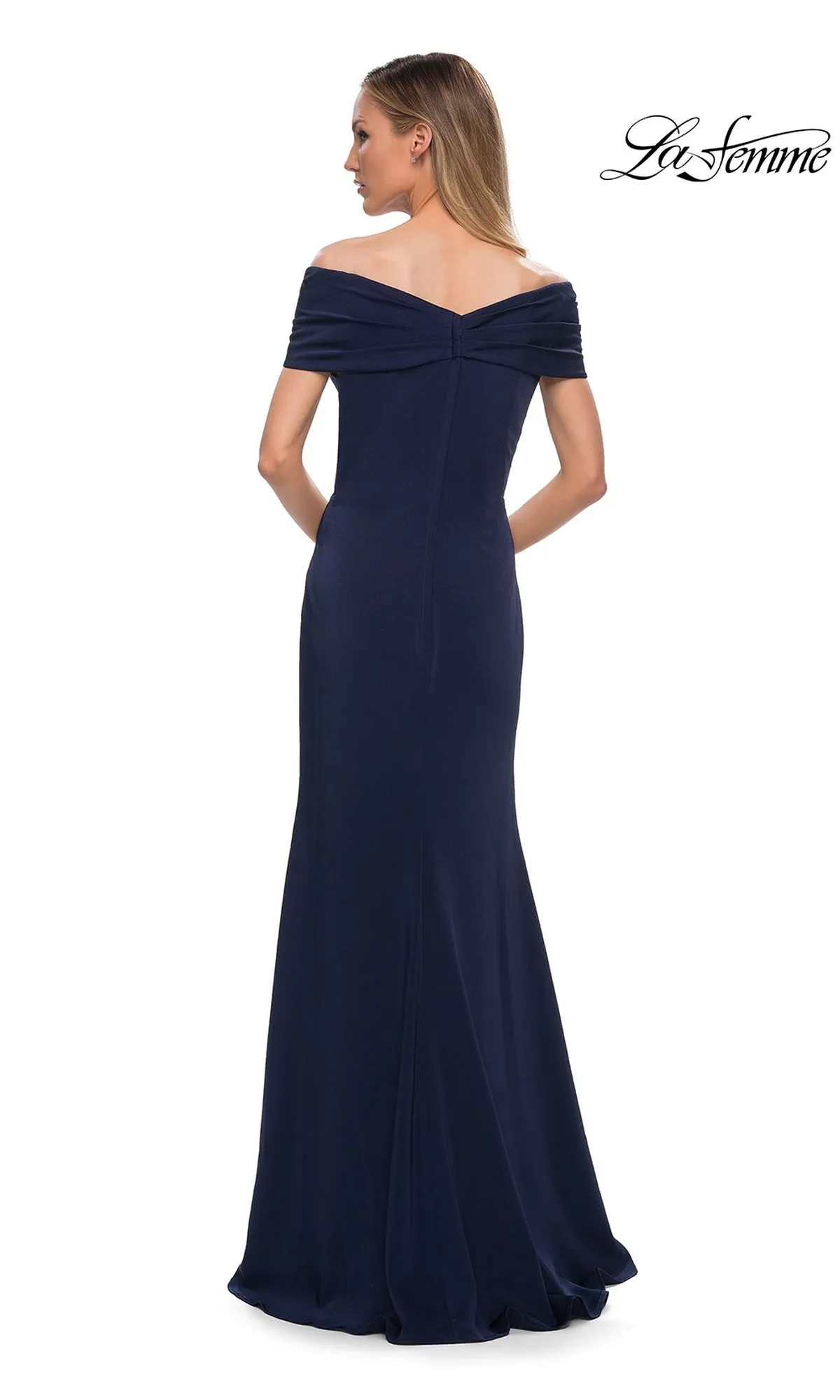 Long Off-Shoulder Formal Dress: La Femme 29537 sold by PromGirl product image thumbnail 2