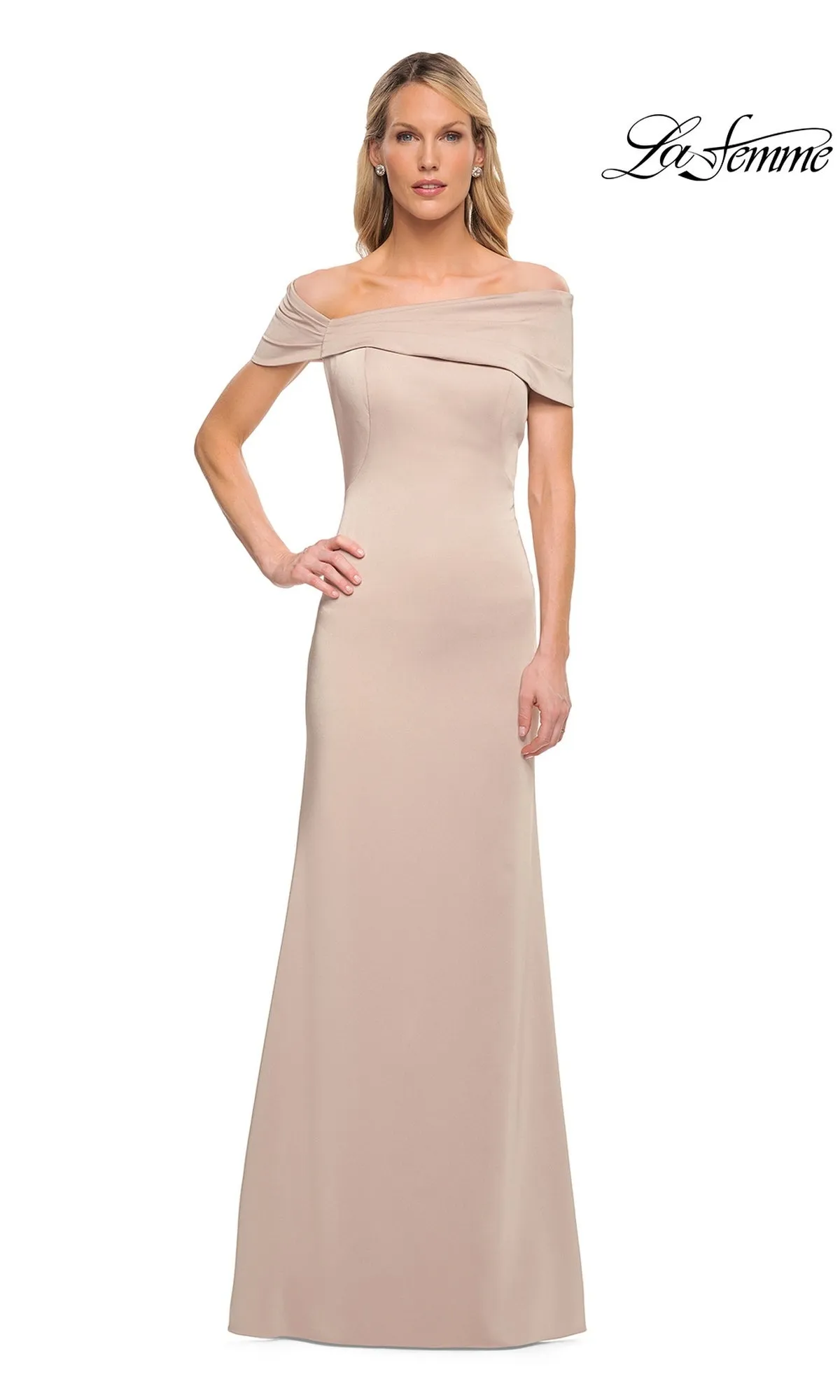 Long Off-Shoulder Formal Dress: La Femme 29537 sold by PromGirl product image thumbnail 3