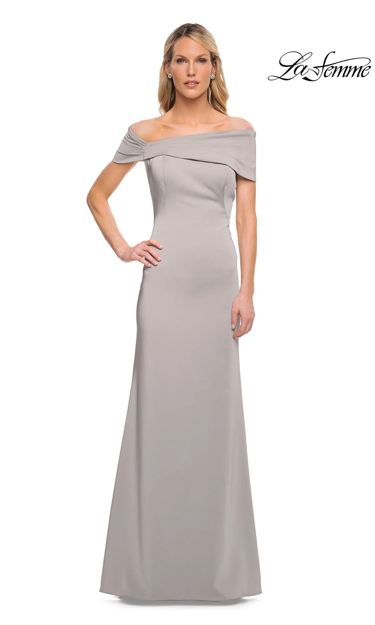 Long Off-Shoulder Formal Dress: La Femme 29537 sold by PromGirl product image thumbnail 5