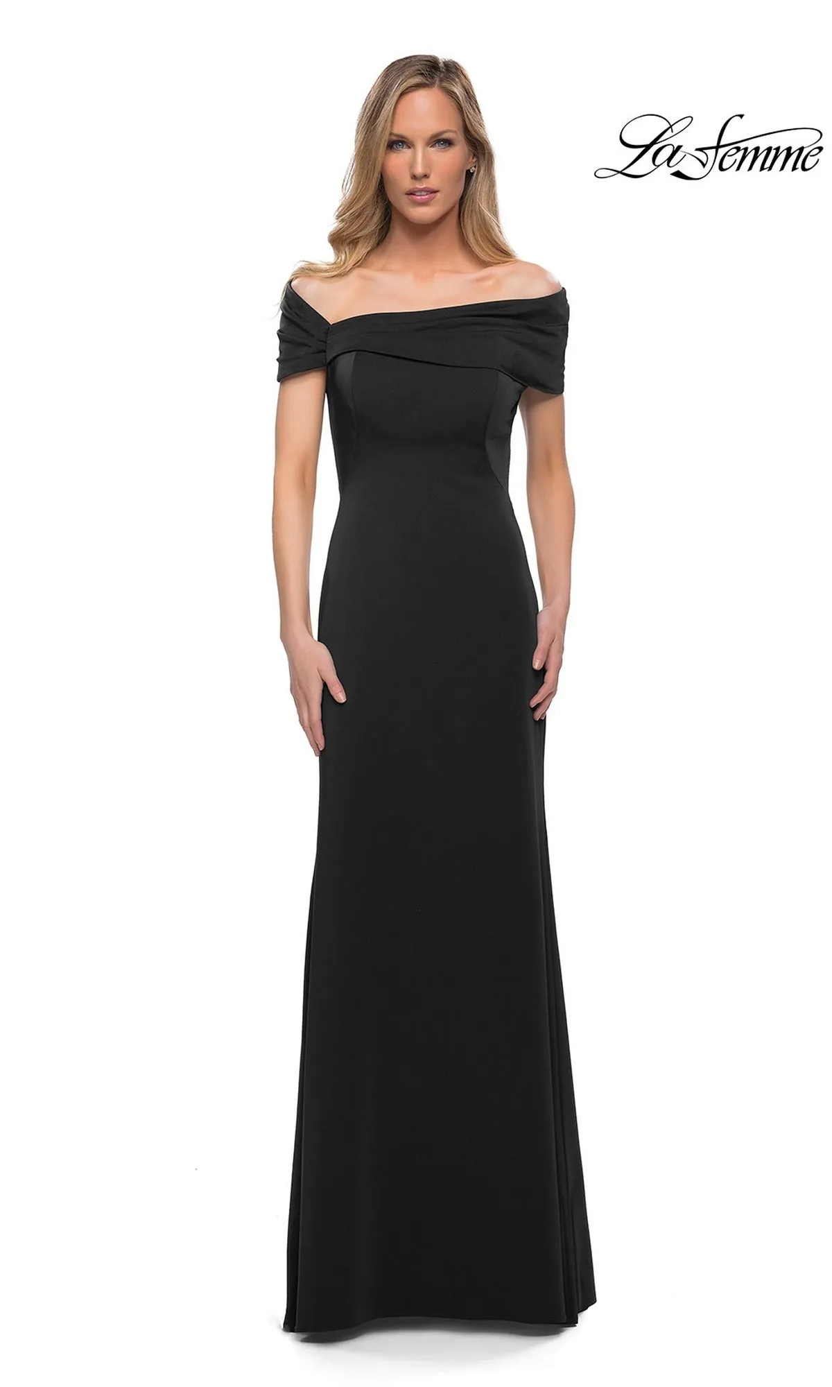 Long Off-Shoulder Formal Dress: La Femme 29537 sold by PromGirl product image thumbnail 4