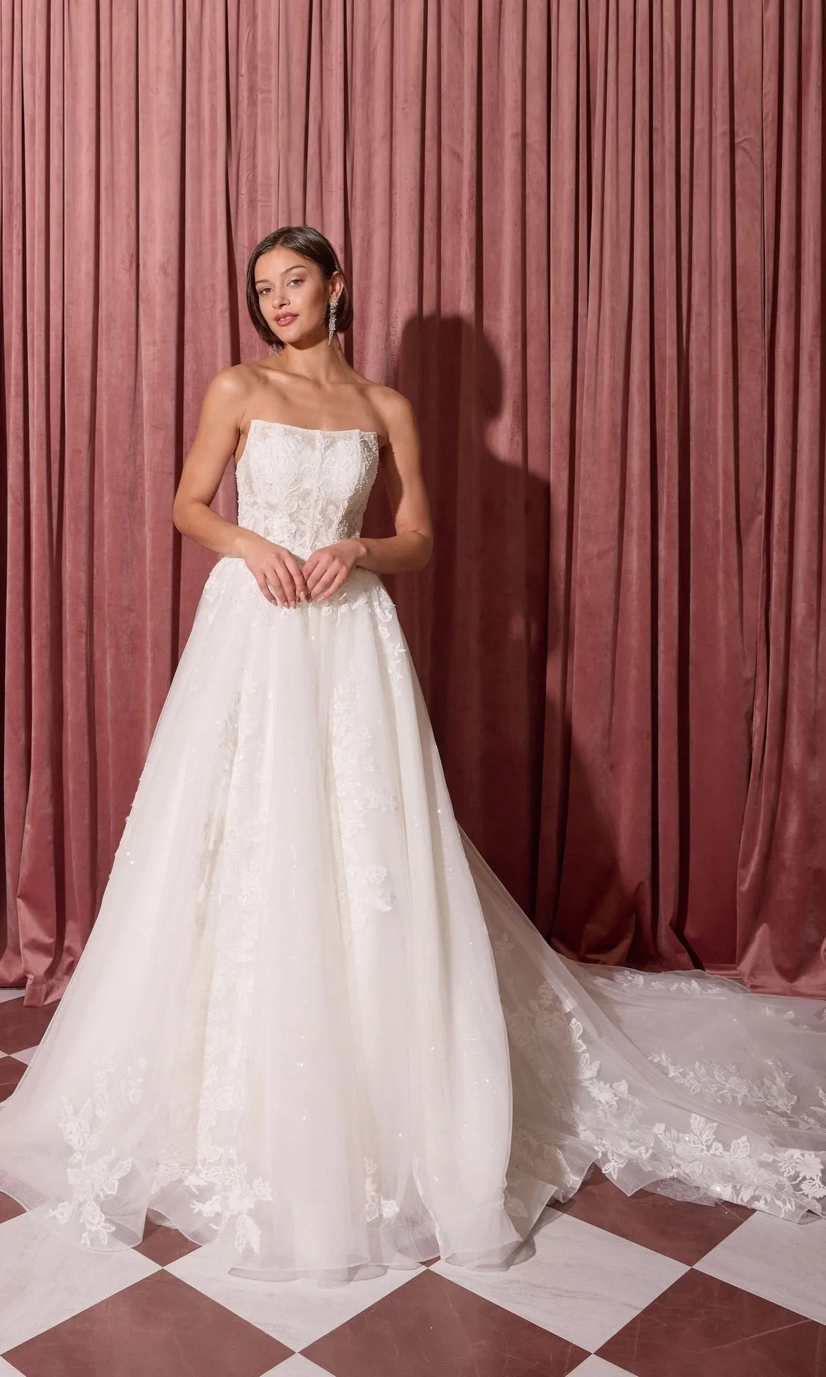Long Wedding Dress: Eureka EK175 sold by PromGirl