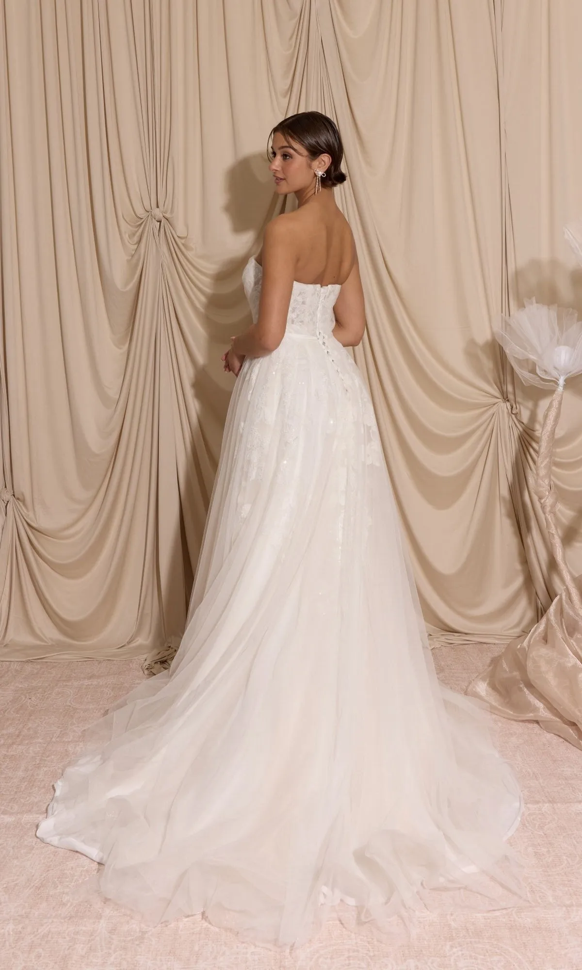 Long Wedding Dress: Eureka EK165 sold by PromGirl product image thumbnail 2