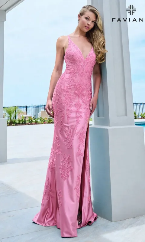 Long Prom Dress: Faviana 11680 made by Faviana