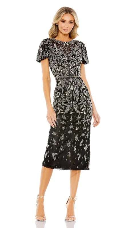 Knee Length Wedding Guest Dress 5727 by Mac Duggal sold by PromGirl