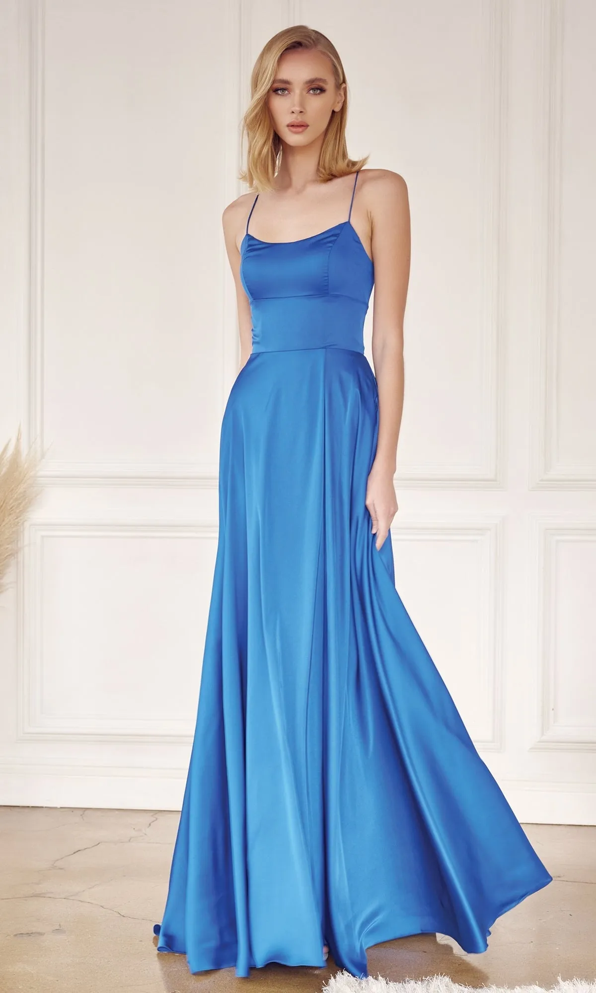 Strappy-Back Simple Long A-Line Prom Dress 278 sold by PromGirl product image thumbnail 4
