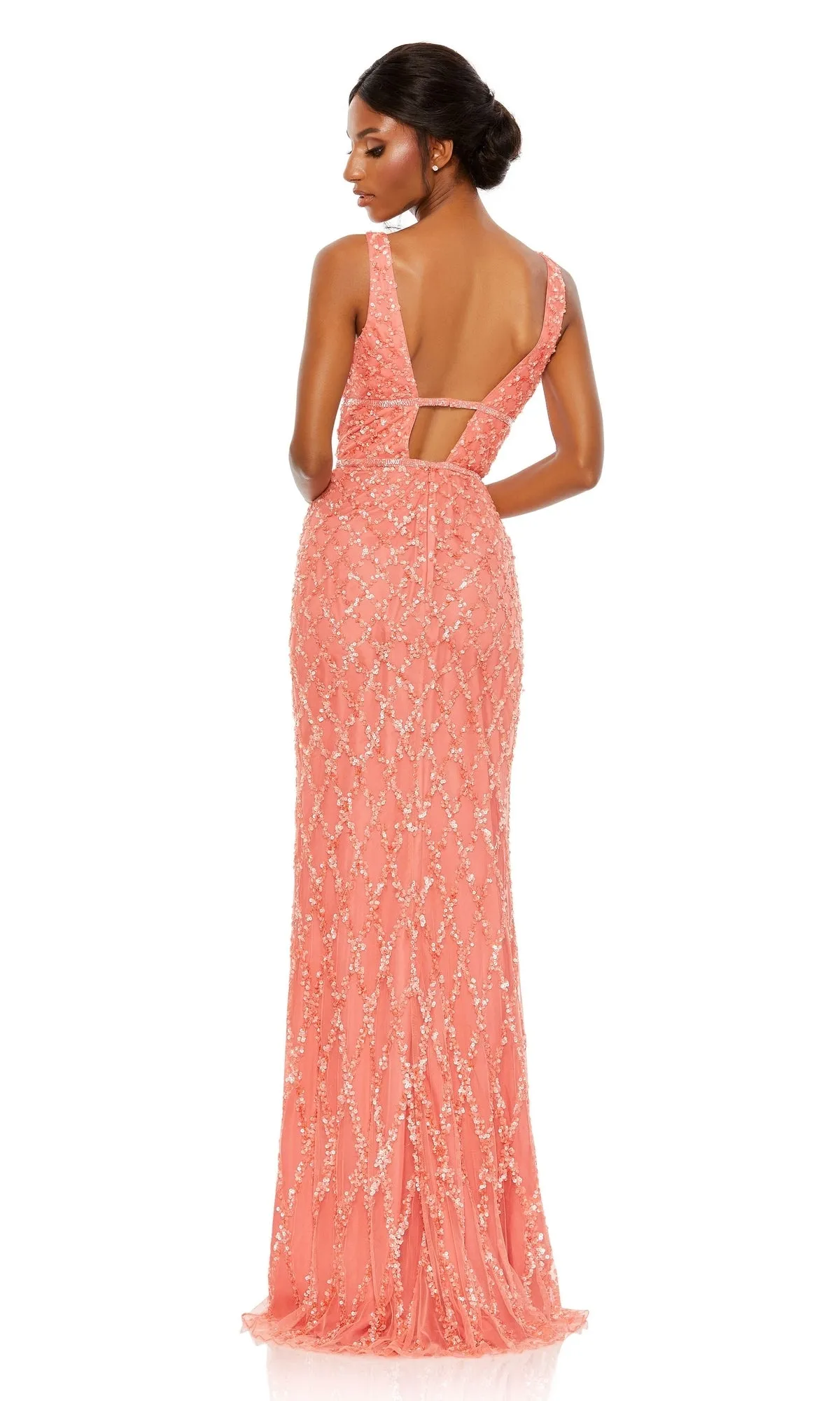 Backless Long Beaded Formal Dress: Mac Duggal 5669 sold by PromGirl product image thumbnail 2