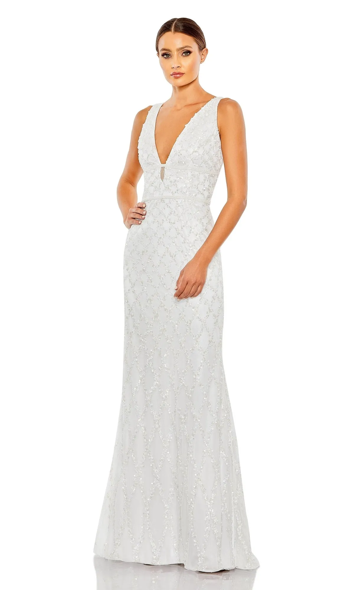 Backless Long Beaded Formal Dress: Mac Duggal 5669 sold by PromGirl product image thumbnail 3