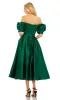 Off-Shoulder Wedding Guest Dress: Mac Duggal 20706 sold by PromGirl