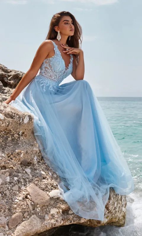 Long Prom Dress 12122 by Blush sold by PromGirl