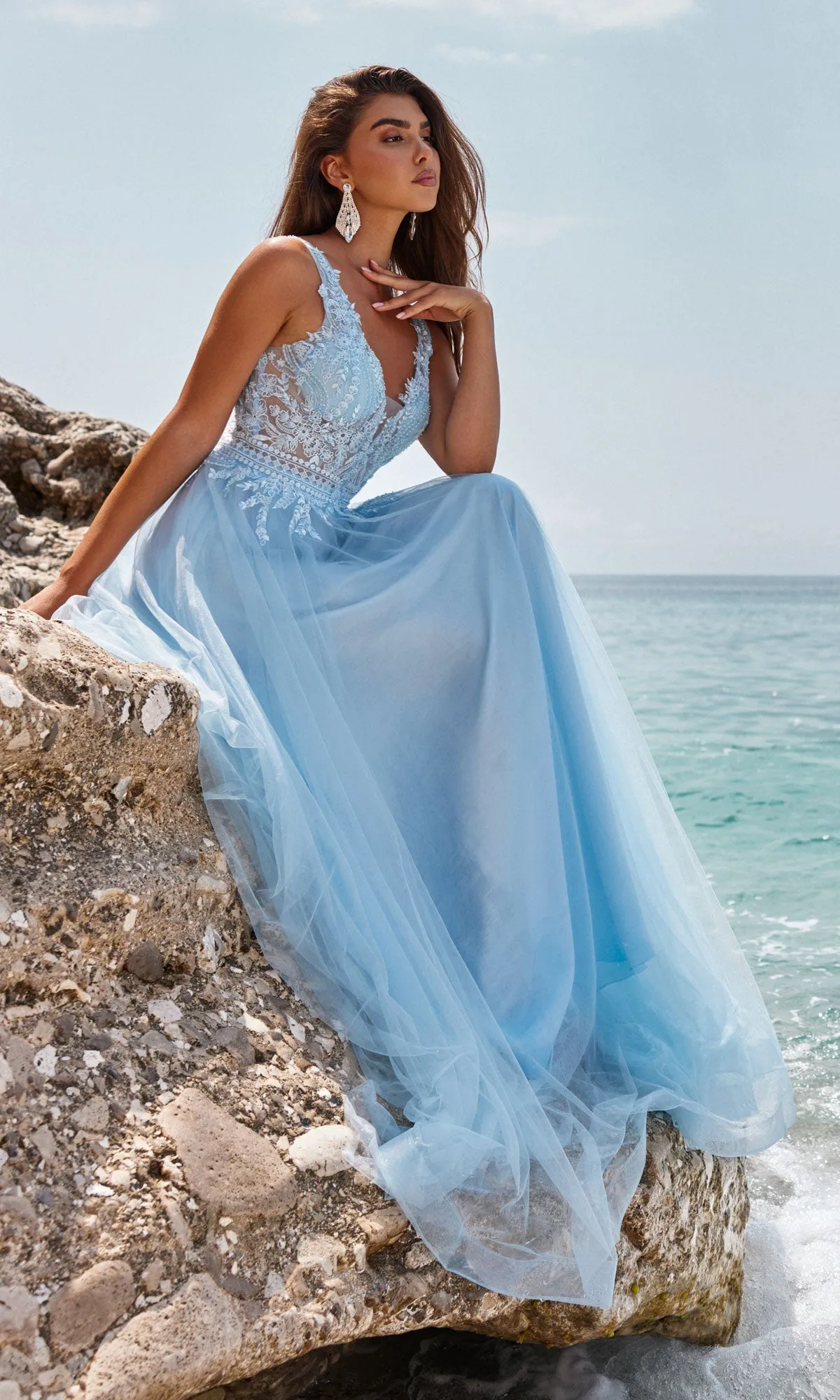 Long Prom Dress 12122 by Blush sold by PromGirl