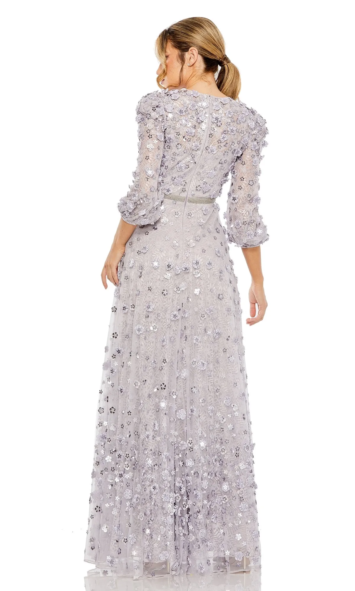 Modest Long Sleeve Formal Dress: Mac Duggal 93805 sold by PromGirl product image thumbnail 2