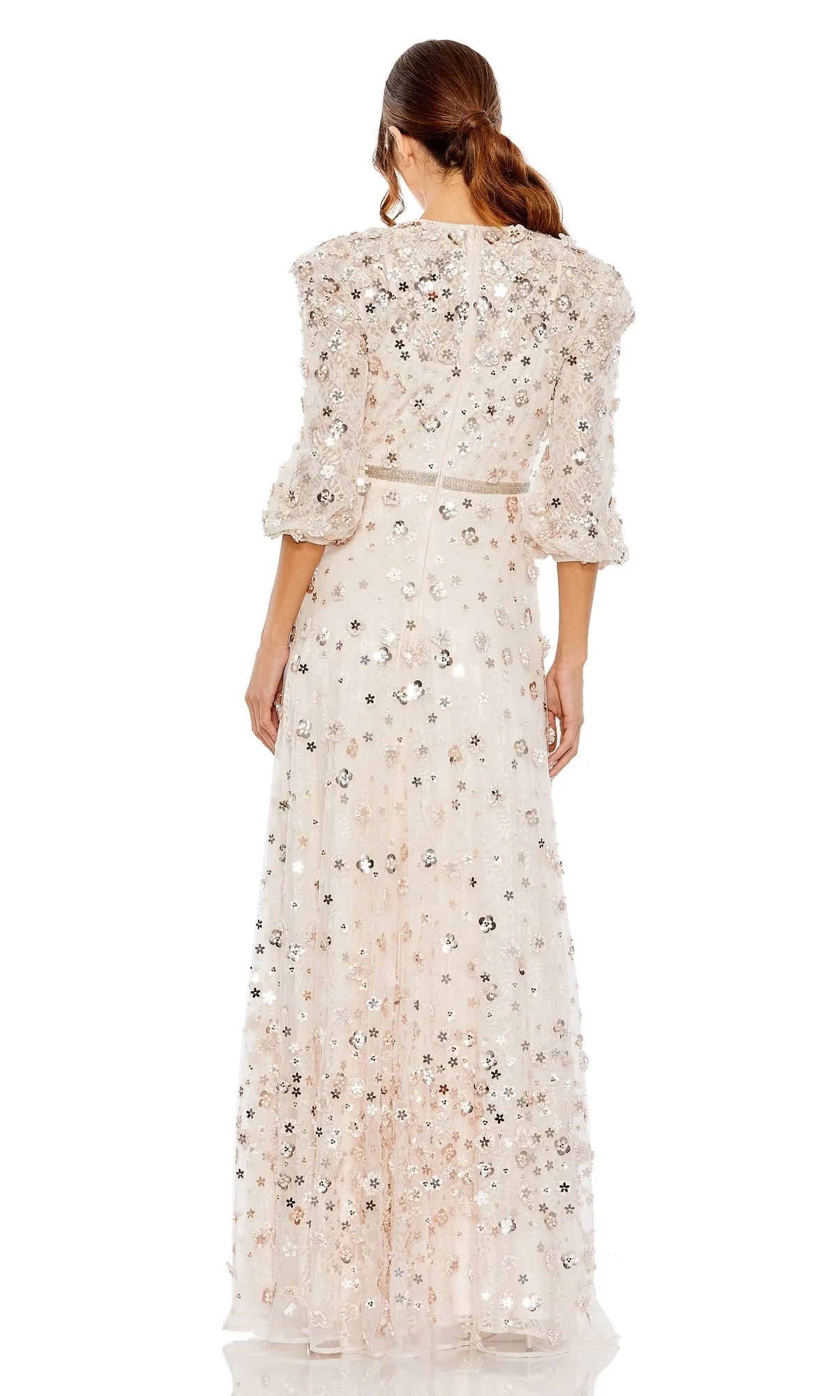 Modest Long Sleeve Formal Dress: Mac Duggal 93805 sold by PromGirl product image thumbnail 4