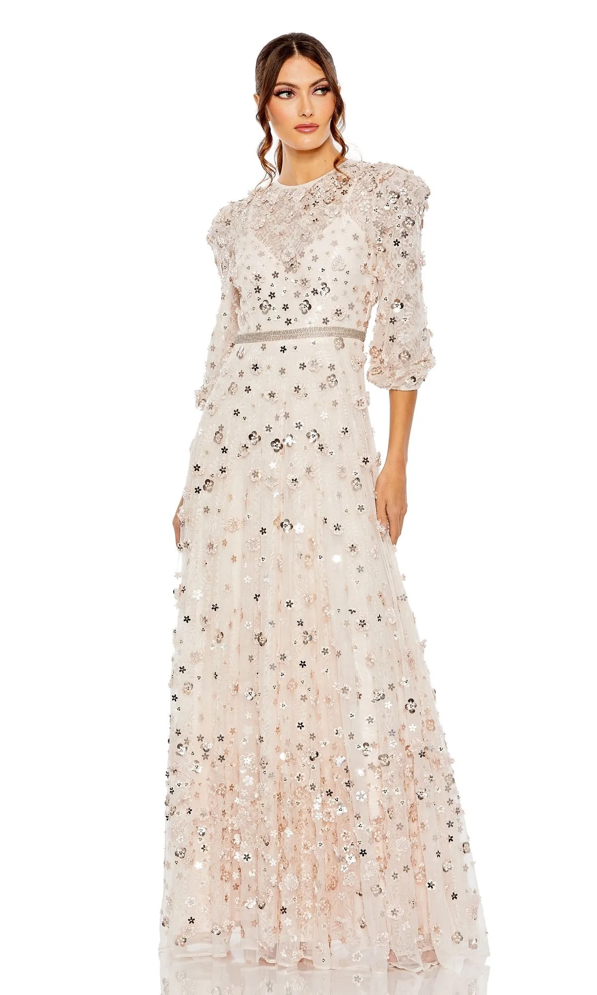 Modest Long Sleeve Formal Dress: Mac Duggal 93805 sold by PromGirl product image thumbnail 3