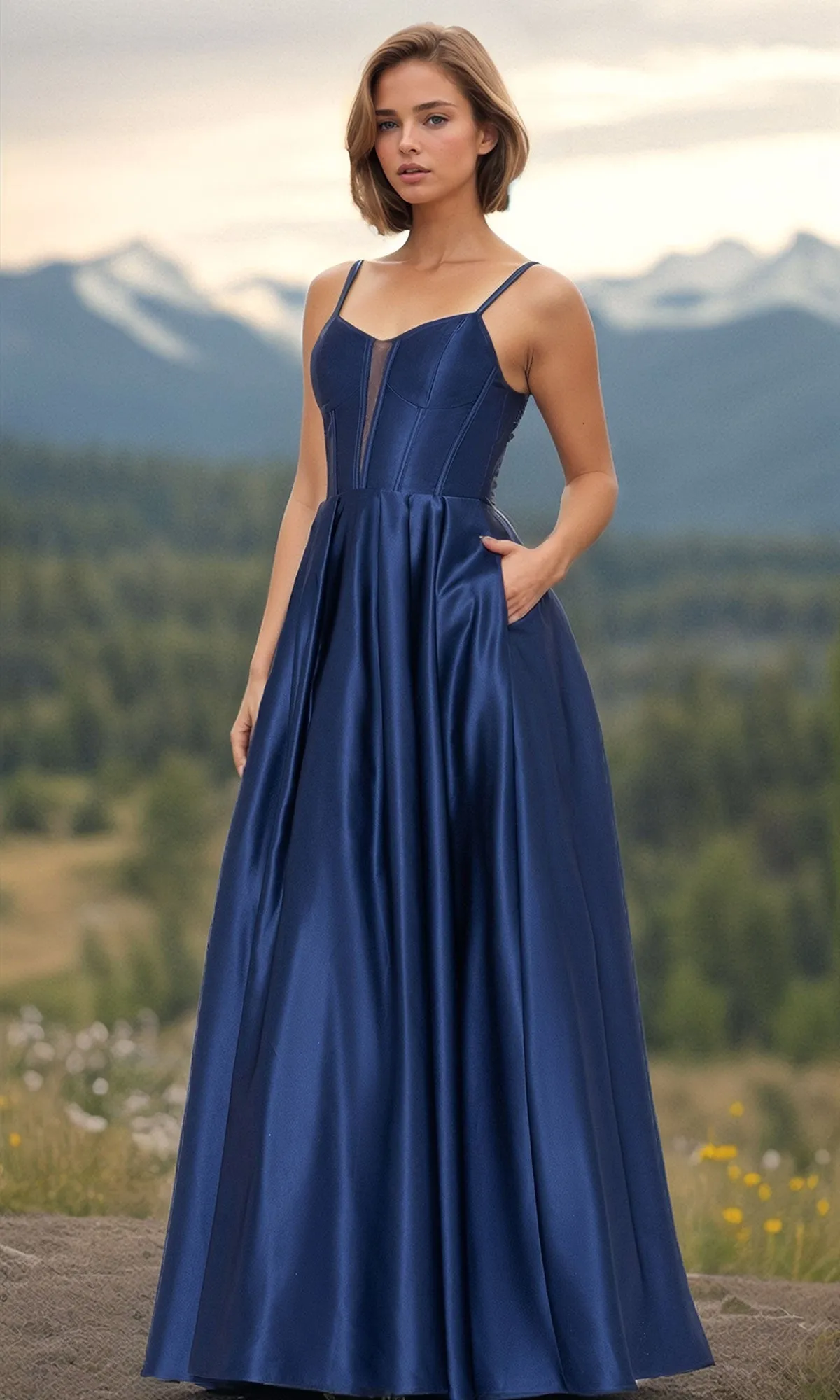 Blondie Nites Long A-LIne Prom Dress 4826BN sold by PromGirl product image thumbnail 3