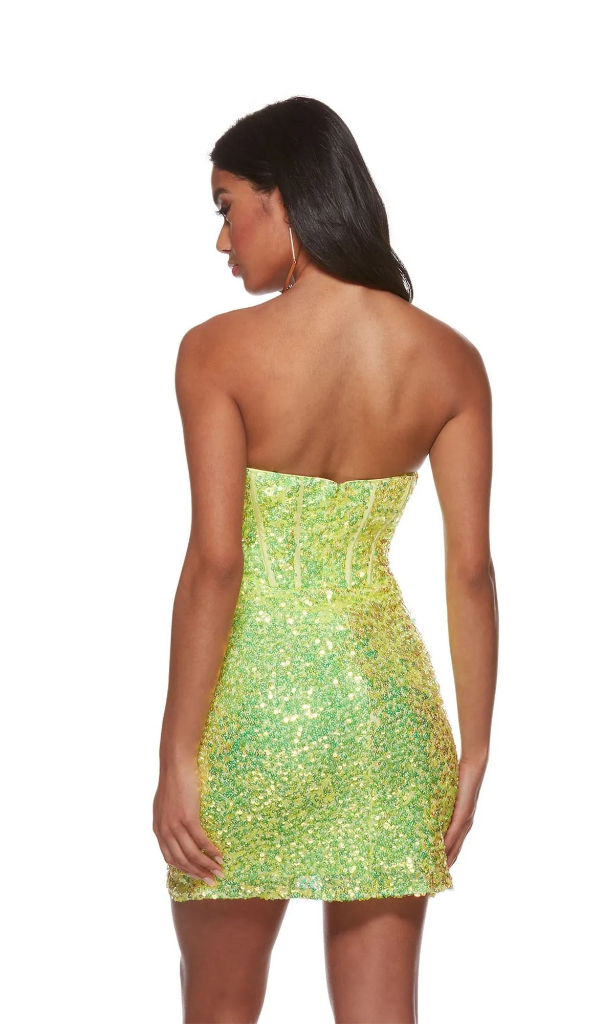 Short Strapless Sequin Homecoming Dress 4764 sold by PromGirl product image thumbnail 2