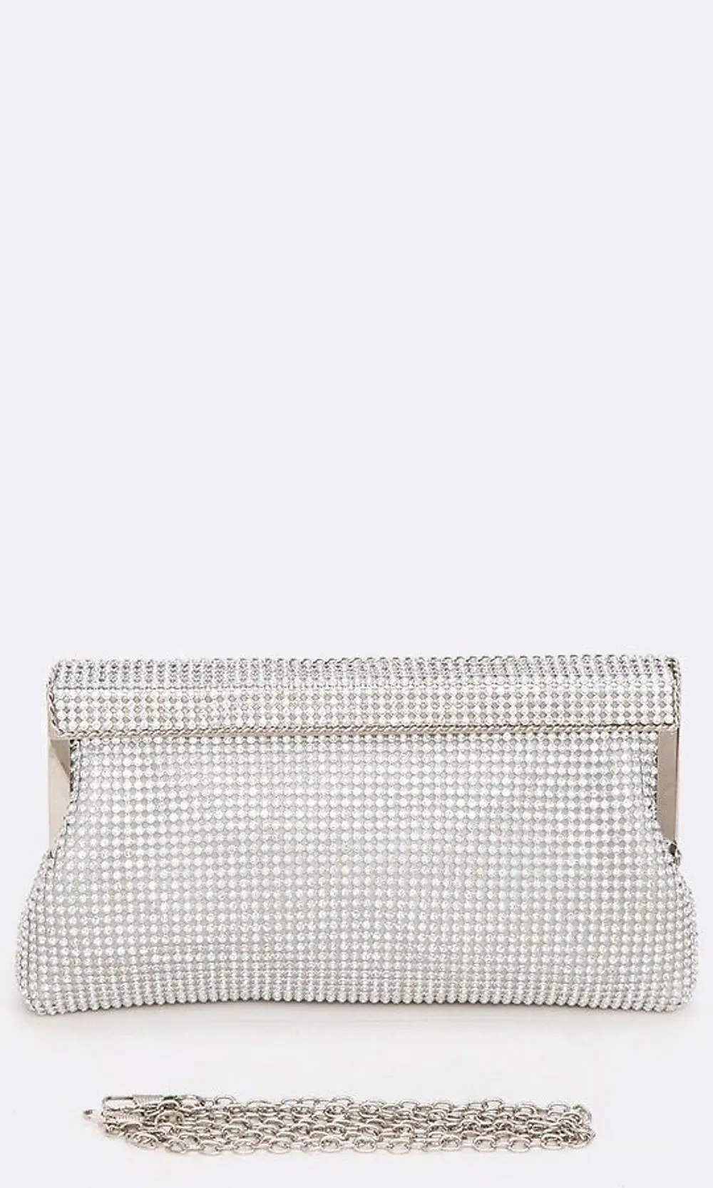 Mesh Soft Clutch Bag with Crystals sold by PromGirl product image thumbnail 4