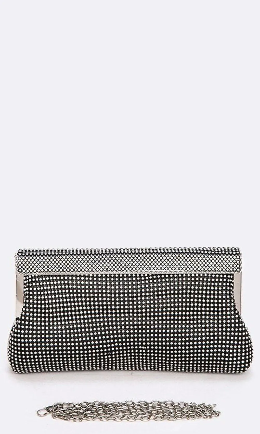 Mesh Soft Clutch Bag with Crystals sold by PromGirl