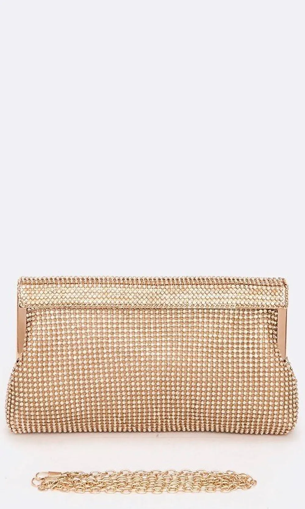 Mesh Soft Clutch Bag with Crystals sold by PromGirl product image thumbnail 5