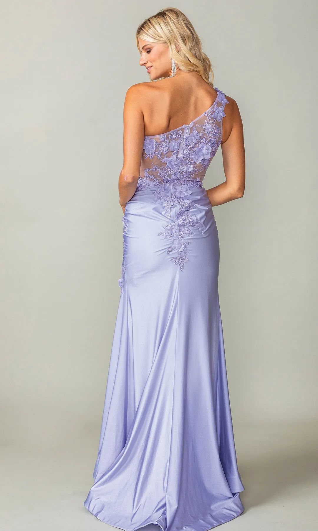 One-Shoulder Long Prom Dress: Dancing Queen 4381 sold by PromGirl product image thumbnail 2