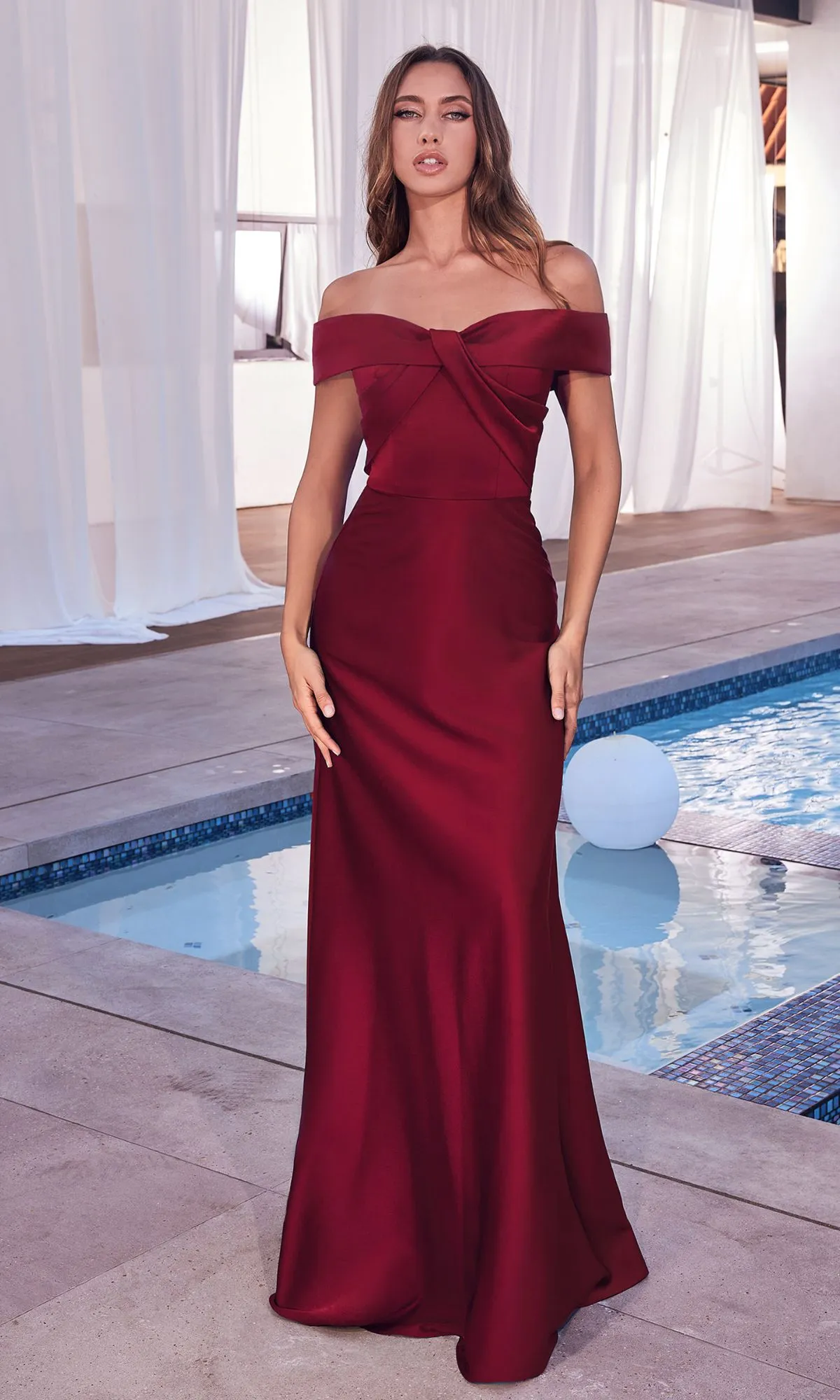 Off-the-Shoulder Long Prom Dress with Train CD325 sold by PromGirl product image thumbnail 5