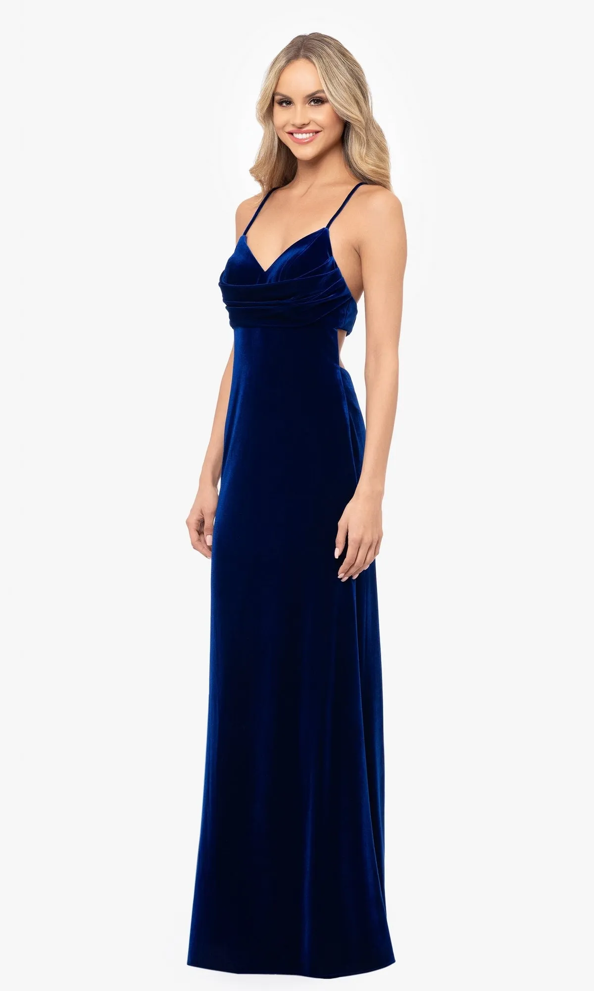 Dark Blue Prom Dress: Blondie Nites 4494BN sold by PromGirl product image thumbnail 4