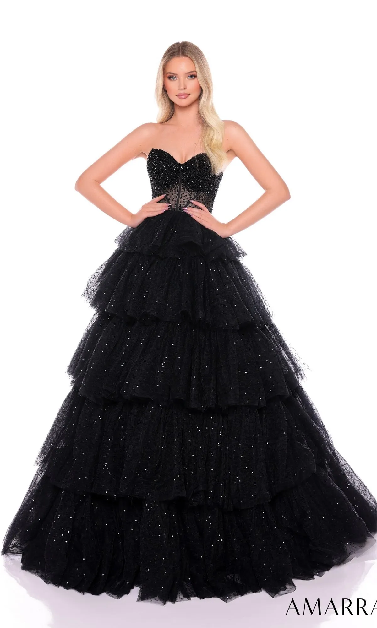 Long Formal Dress 88131 by Amarra sold by PromGirl