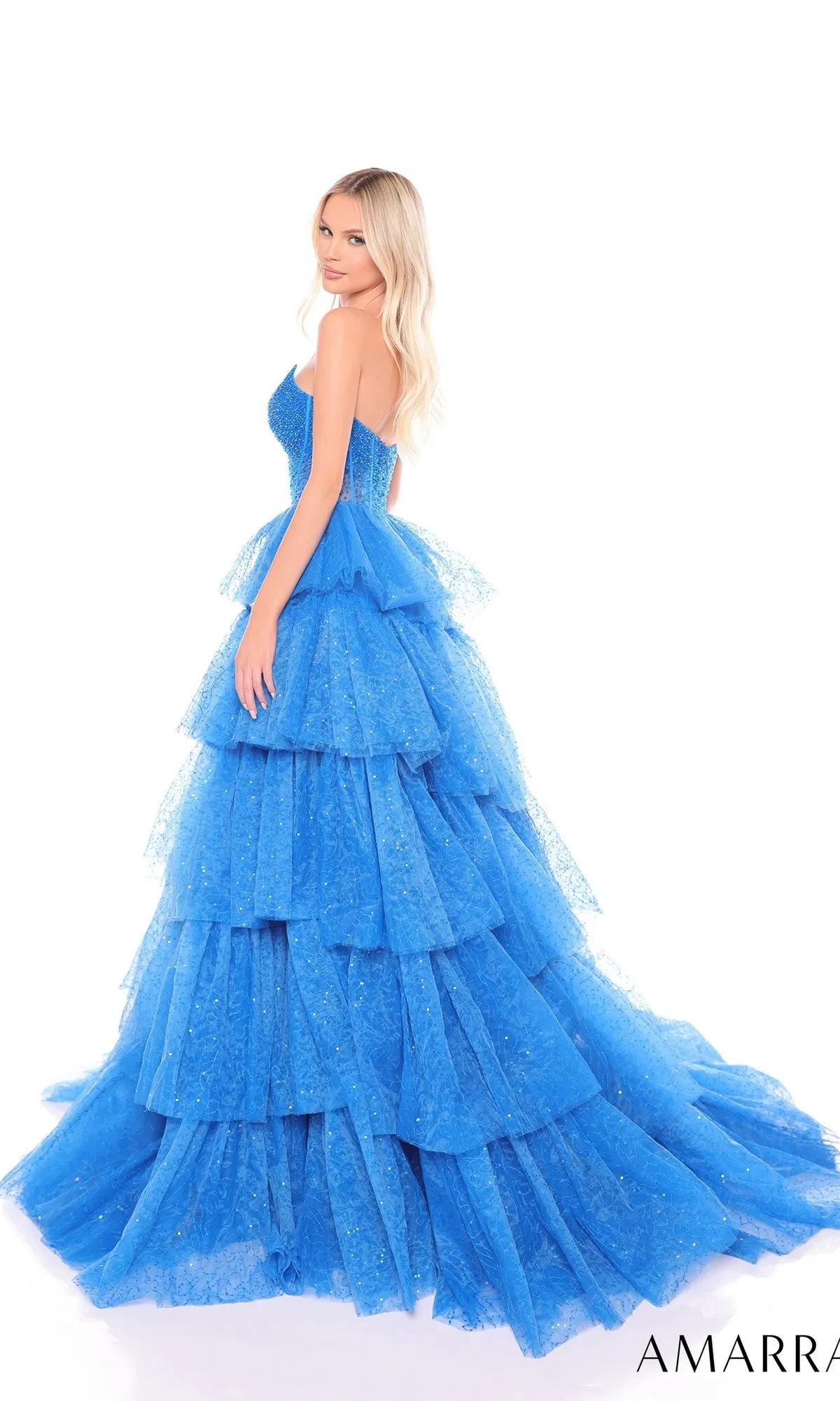 Long Formal Dress 88131 by Amarra sold by PromGirl product image thumbnail 2