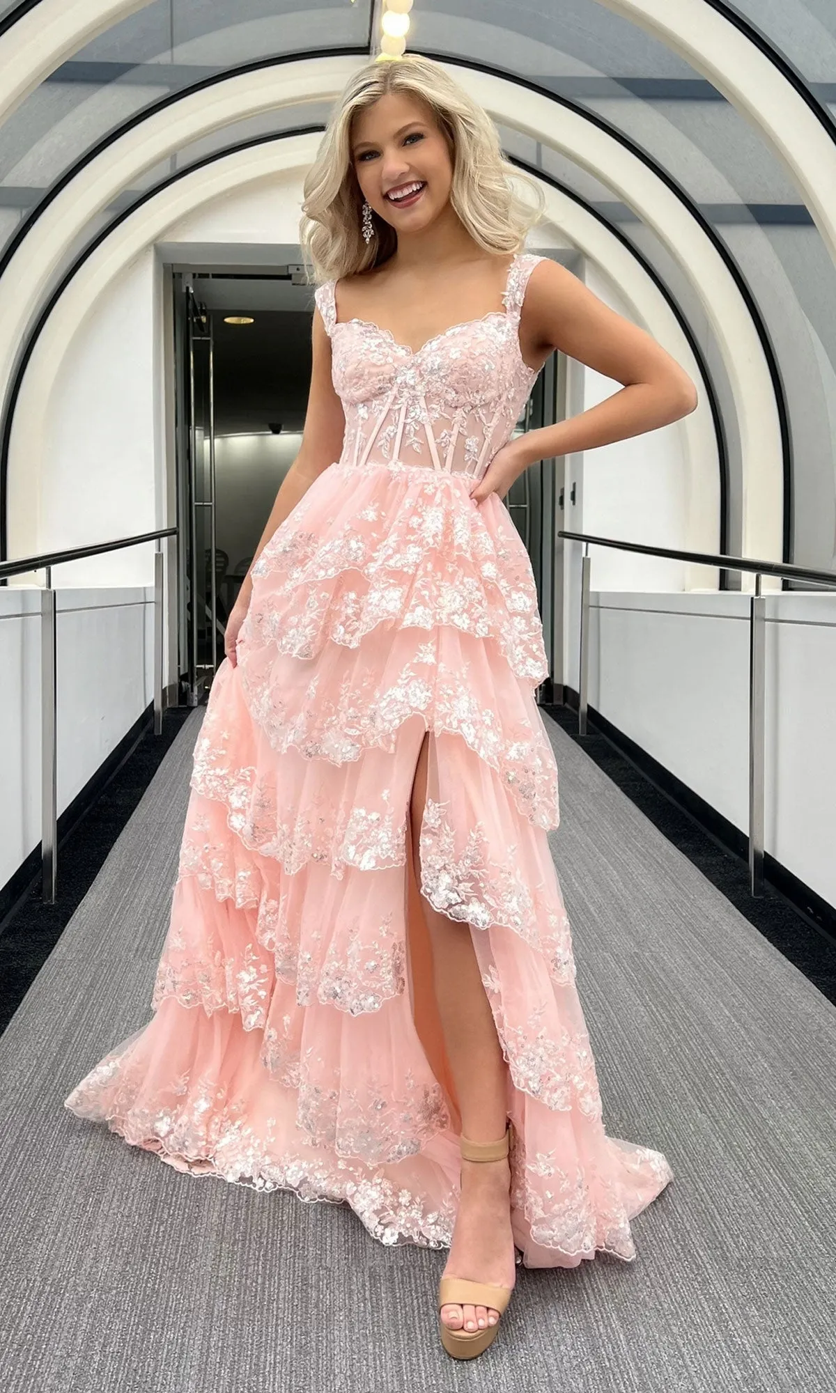 Long Prom Dress 12177 by Blush sold by PromGirl product image thumbnail 4