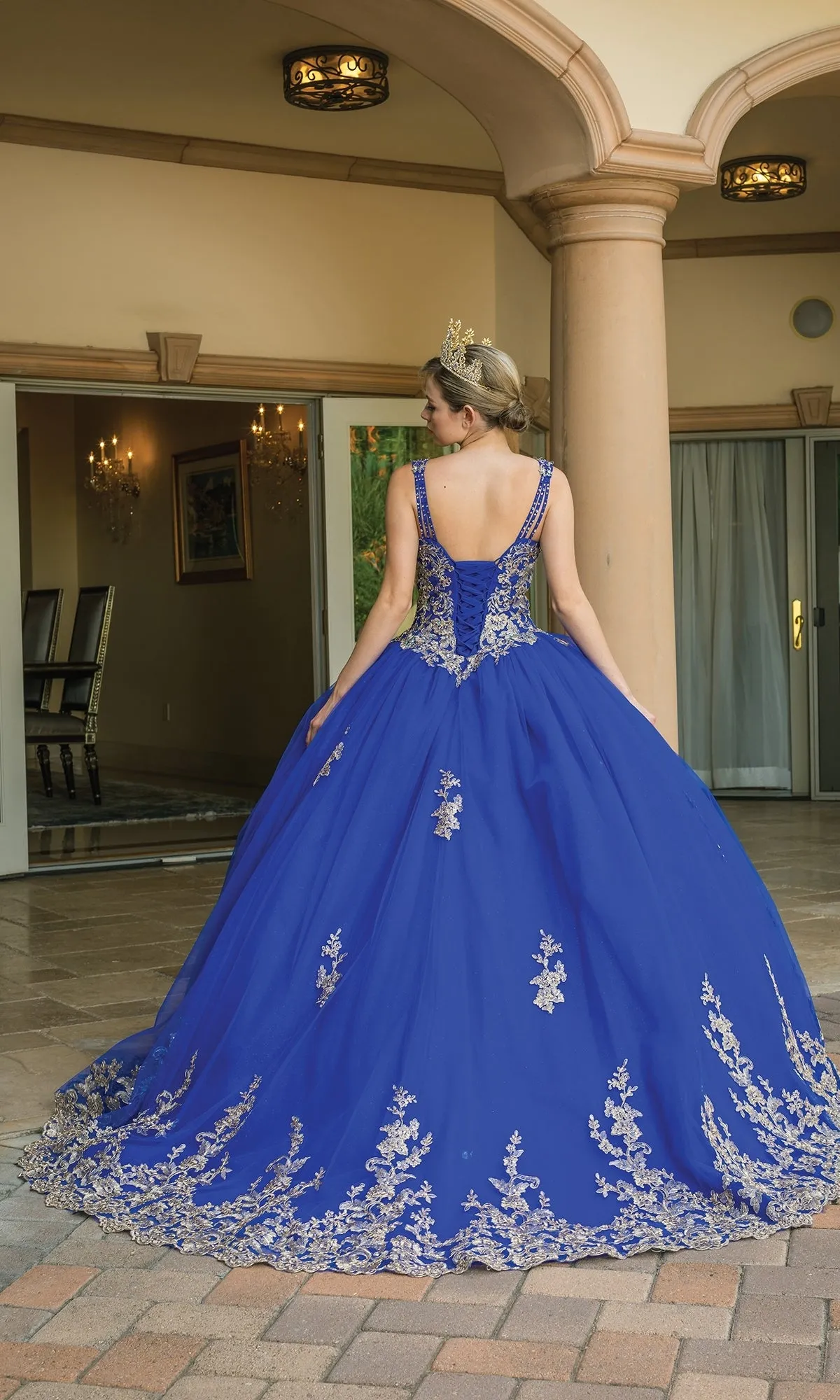 Royal Blue Quinceanera Dress 1593 sold by PromGirl product image thumbnail 2