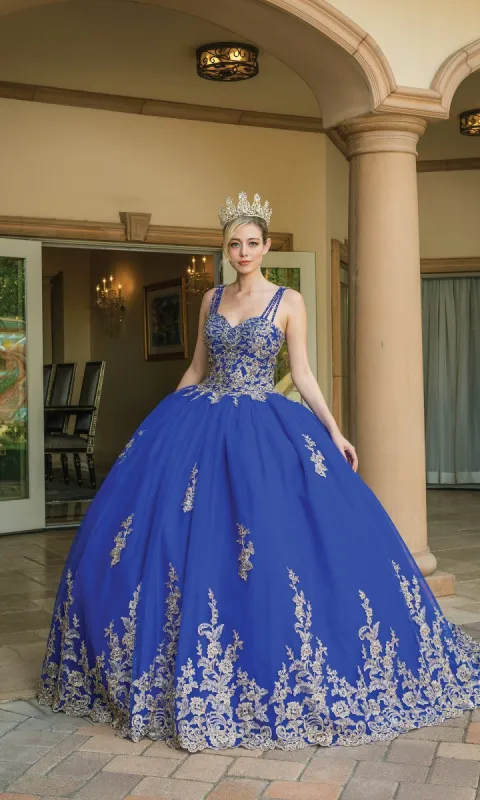Royal Blue Quinceanera Dress 1593 sold by PromGirl