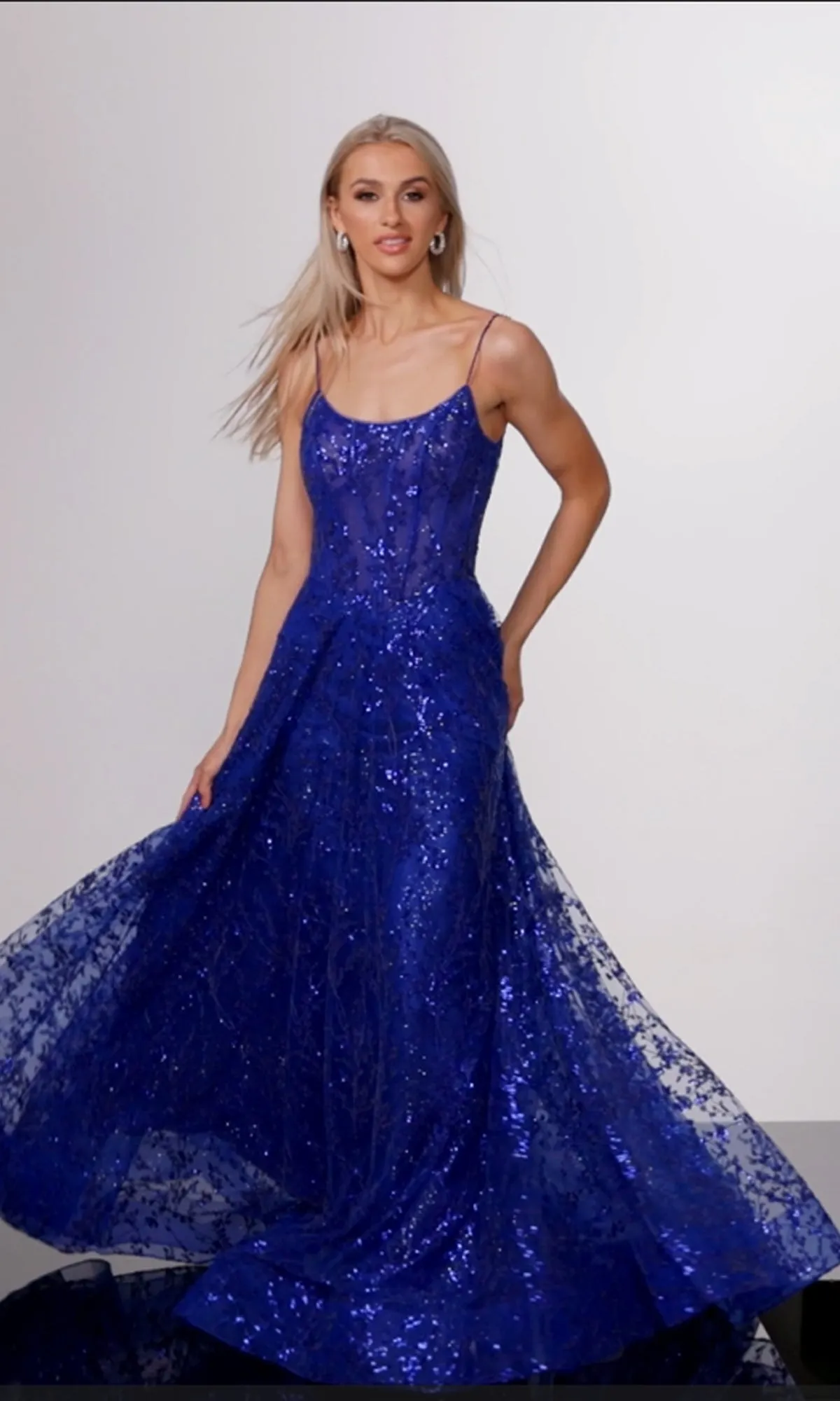 Long Prom Dress JVN22356 by JVN by Jovani sold by PromGirl product image thumbnail 3