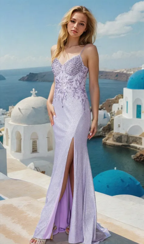 Long Glitter Prom Dress: Dancing Queen 4375 sold by PromGirl