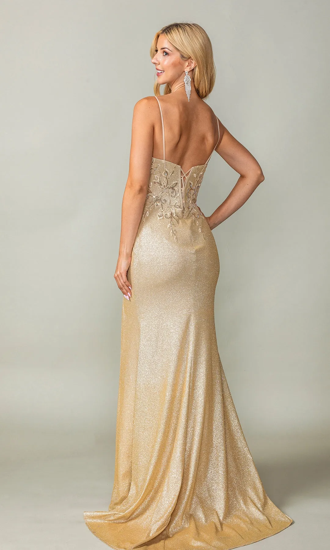 Long Glitter Prom Dress: Dancing Queen 4375 sold by PromGirl product image thumbnail 2