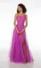 Alyce One-Shoulder Long Glitter Prom Dress 61624 sold by PromGirl