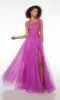 Alyce One-Shoulder Long Glitter Prom Dress 61624 sold by PromGirl