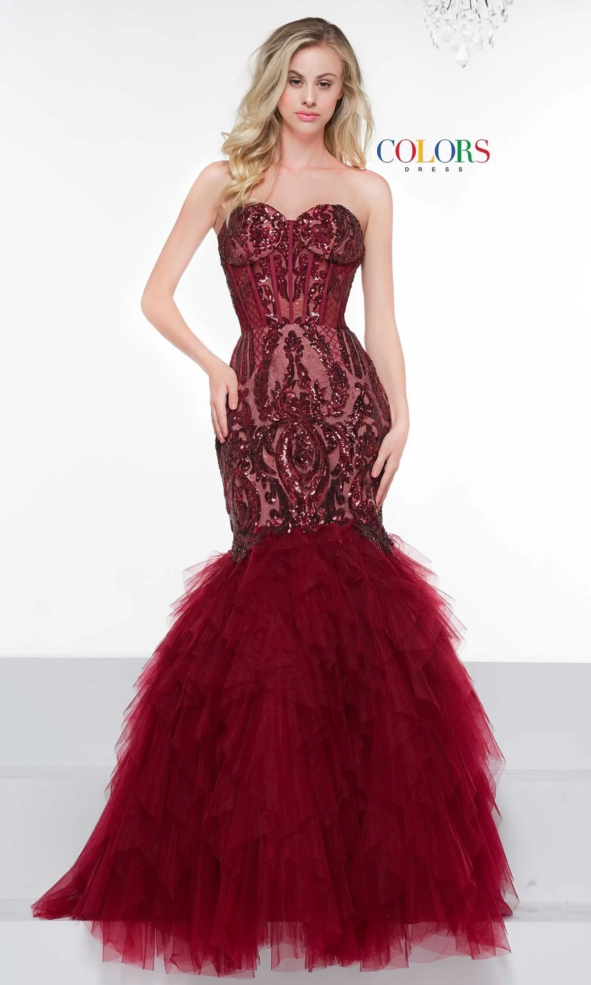 Strapless Sweetheart Long Mermaid Prom Dress 2067 sold by PromGirl product image thumbnail 5