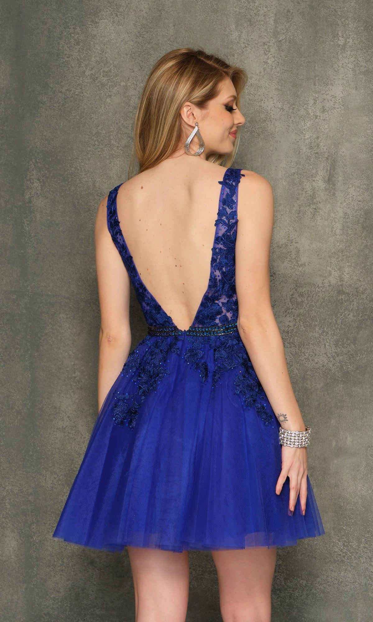 A-Line Short Homecoming Dress H341 sold by PromGirl product image thumbnail 2