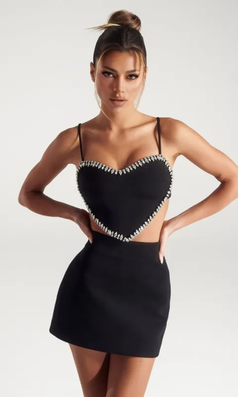 Short Homecoming Dress PS302B by Portia and Scarlett sold by PromGirl