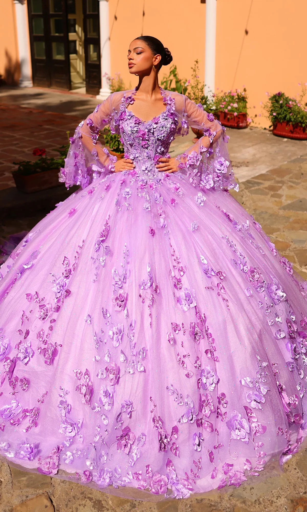 Lilac Purple Quinceañera Dress 54299 by Amarra sold by PromGirl